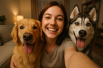 Make the photo from the pov of the selfie
